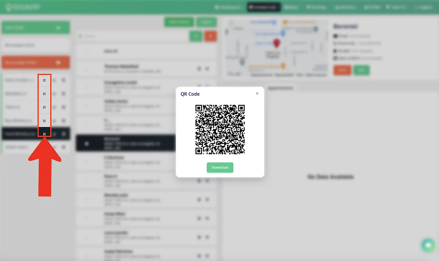 Generate a QR code that creates a form that dumps contacts into that church outreach folder